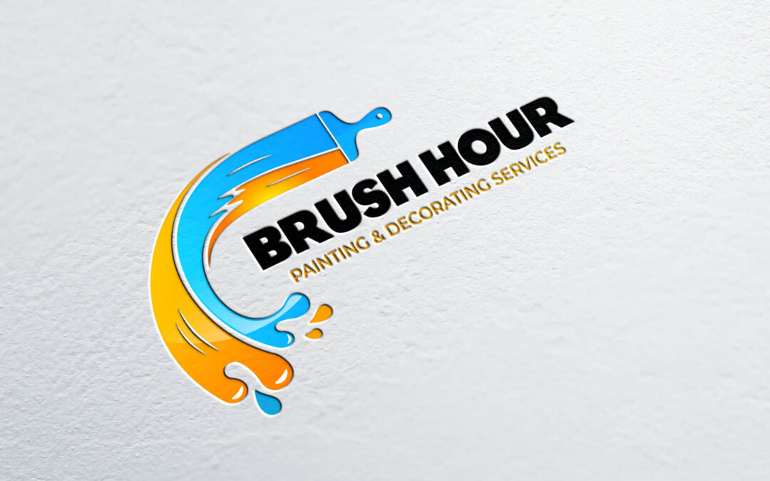 Brush Hour Painting Services Logo Design